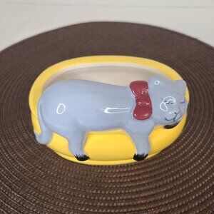 Vintage Ceramic Sleeping Cat Planter